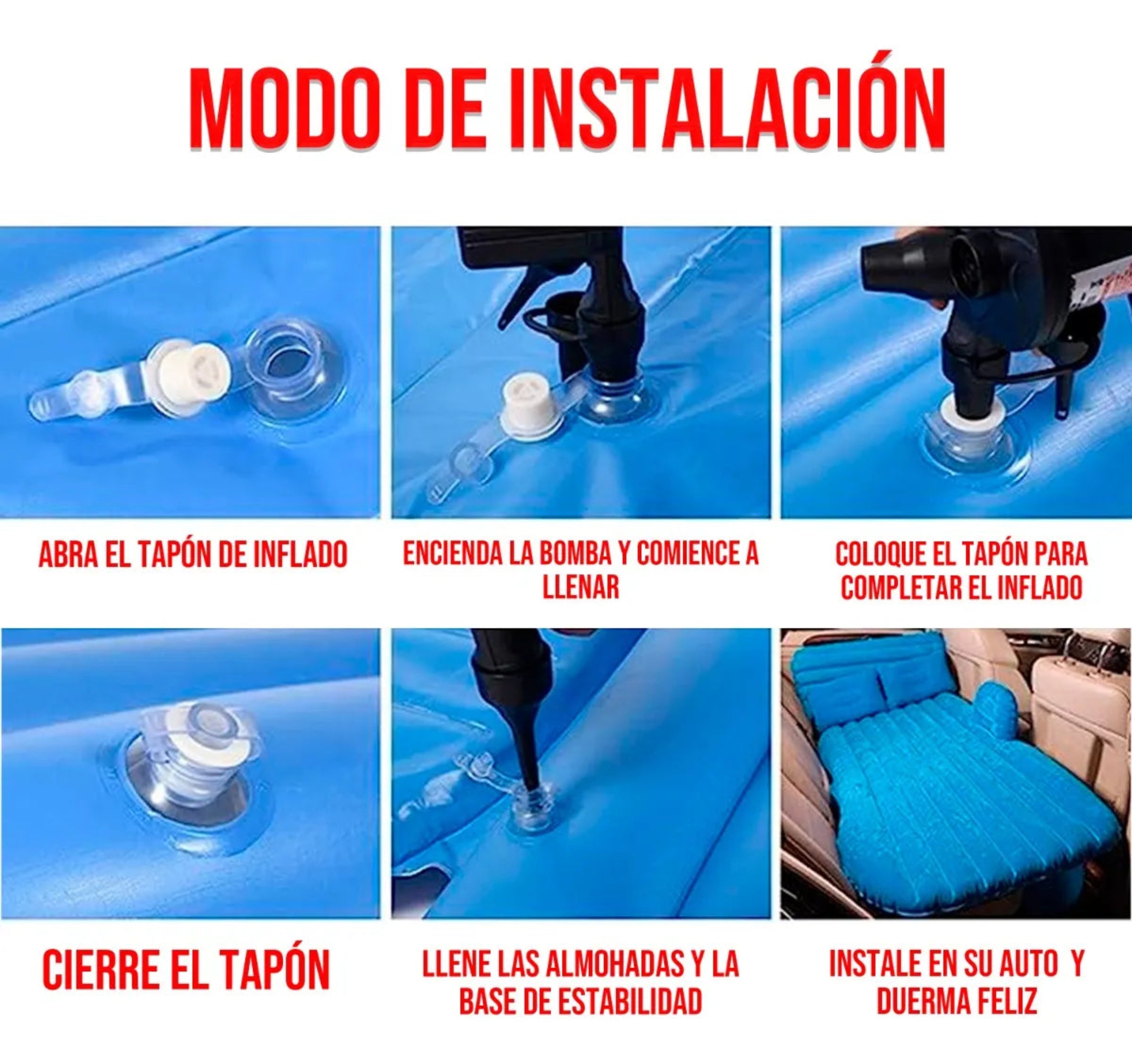 Colchon inflable para auto