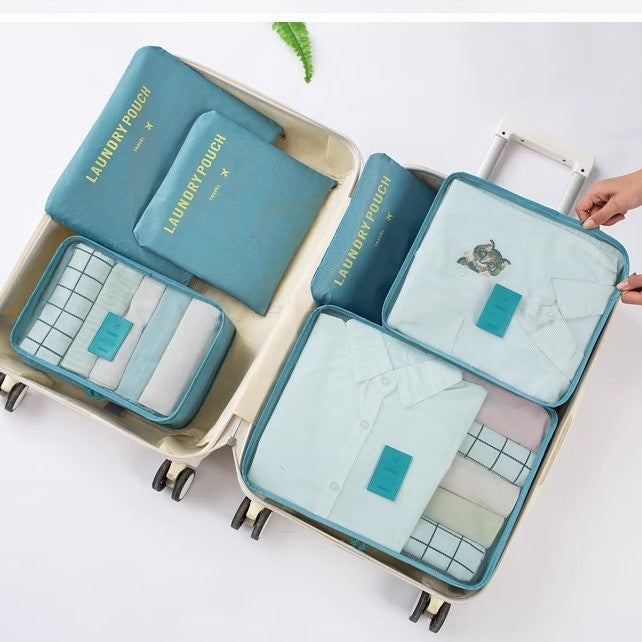 JUEGO DE 6 BOLSAS PARA VIAJE ORGANIZADOR