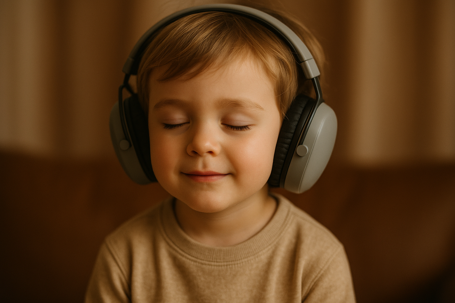 IMAGEN DE NIÑO CON SUS AURICULARES ANTIRUIDO